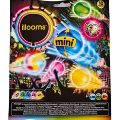 LED Mini Punch-Ballonger Flerfärgade