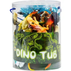 Leksaksdinosaurier i Burk