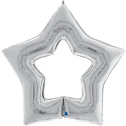 Linky Star Folieballong Silver