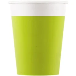 Ljusgröna Pappmuggar Solid Color