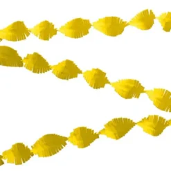 Lång Crepe Girlang Gul 24m