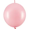 Länkande Ballonger Intensiv Rosa Pastell 20-pack