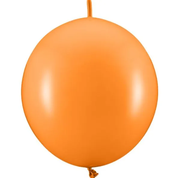 Länkande Ballonger Mandarin Orange Pastell 20-pack