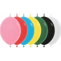 Länkande Latexballonger Blandade Färger (10-pack)