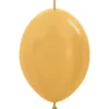 Länkande Latexballonger Guld (10-pack)
