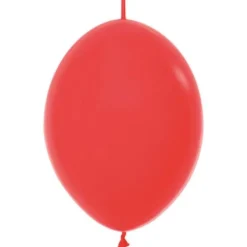 Länkande Latexballonger Röd (10-pack)