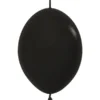 Länkande Latexballonger Svart (10-pack)
