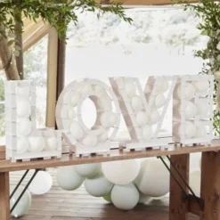 Love Ballongboxar Botanical Wedding