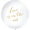 Love Is In The Air Gigantisk Ballong Vit och Guld