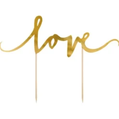 Love Tårtdekoration Guld