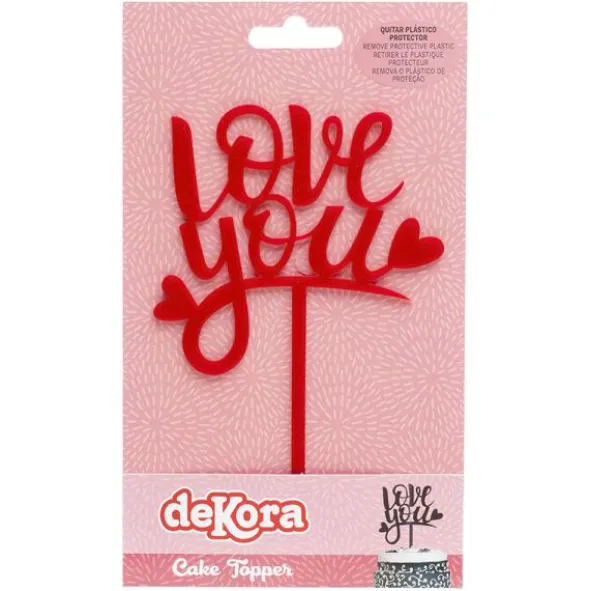 Love You Tårtdekoration