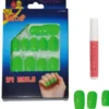 Lösnaglar Neongrön (24-pack)