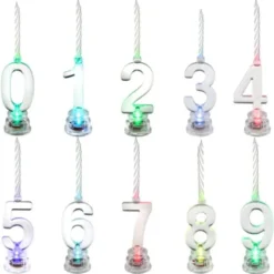 Lysande Sifferljus LED (Siffra 0)