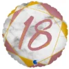 Marble 18 Holografisk Ballong Rosa