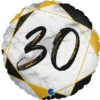 Marble 30 Holografisk Ballong Svart