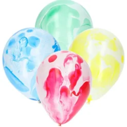 Marmor Ballonger Flerfärgade