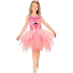 Maskeraddräkt Flamingo Barn (3-4 år (110 cm))