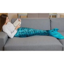 Mermaid Filt Turkos