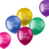 Metallic Ballonger Happy Birthday To You