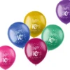 Metallic Ballonger Happy 10th