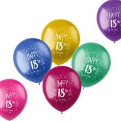 Metallic Ballonger Happy 18th