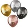 Metal Shine Ballonger Happy Birthday