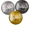 Metal Shine Ballonger XL Happy Birthday