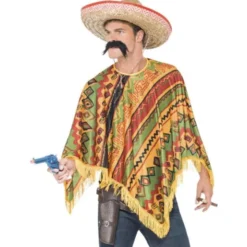 Mexikansk Poncho med Mustasch