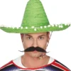 Mexikansk Sombrero Stråhatt Grön