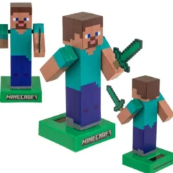 Minecraft Steve Solcellsfigur 12 cm