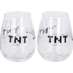 Minecraft TNT Glas 2-pack