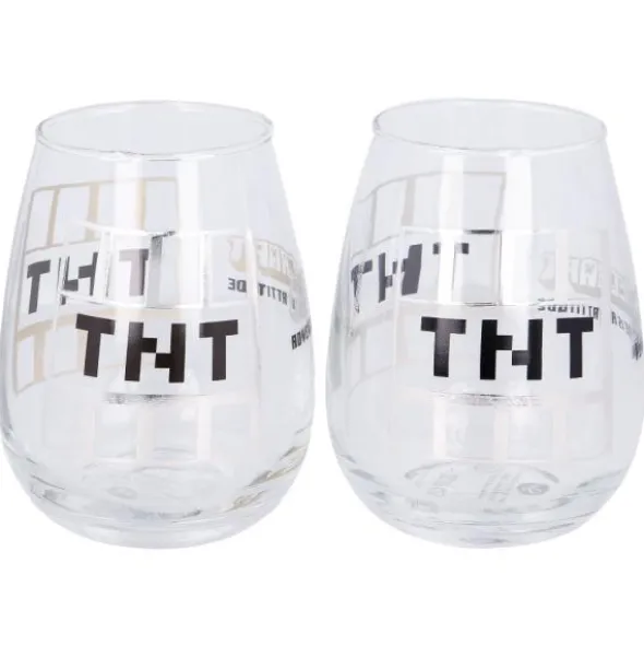 Minecraft TNT Glas 2-pack
