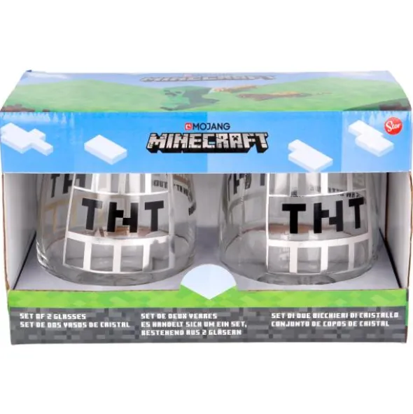 Minecraft TNT Glas 2-pack