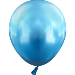 Miniballonger Chrome Blå 100-pack
