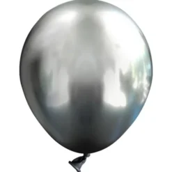 Miniballonger Chrome Grå 100-pack