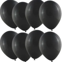 Miniballonger Metallic Svart