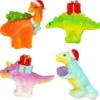 Minidekorationer Dinosaurie Julfigurer 4-pack