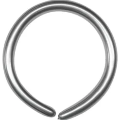 Modellballonger Chrome Silver 100-pack