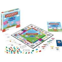 Monopol Junior Peppa Pig Spel Engelska