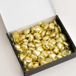 Mörk Chokladhjärtan Vegan Guld 1kg