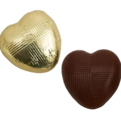 Mörk Chokladhjärtan Vegan Guld 1kg