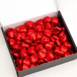 Mörk Chokladhjärtan Vegan Röd 1kg