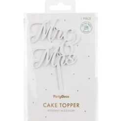 Mr & Mrs Cake Topper Vit