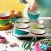 Muffinsformar Metallic Limegrön 60-pack