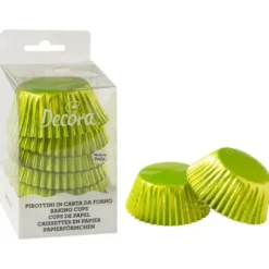 Muffinsformar Metallic Limegrön 60-pack
