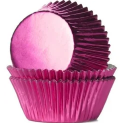 Muffinsformar Metallic Rosa