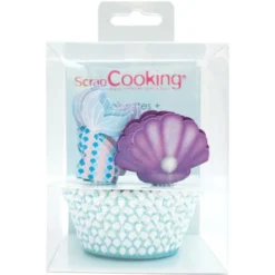 Muffinsformar & Toppers Mermaid