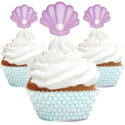 Muffinsformar & Toppers Mermaid