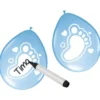 Namnballonger Baby Blue