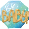 Oh Baby 3D Folieballong Ljusblå